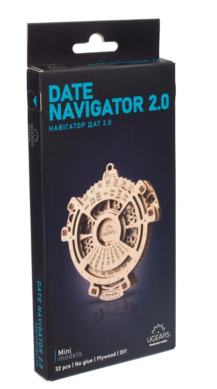 Ugears 3D mechanické puzzle Kalendář 24 ks