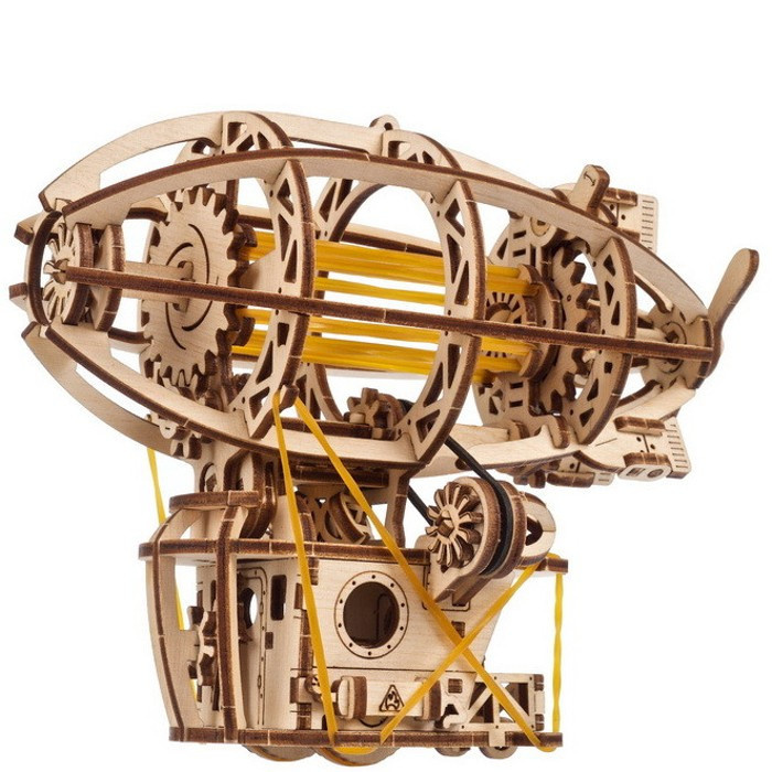 Ugears Dřevěná 3D mechanická stavebnice STEAMPUNK AIRSHIP