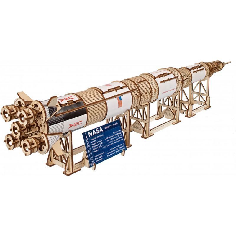 Ugears 3D dřevěné mechanické puzzle NASA, Saturn V