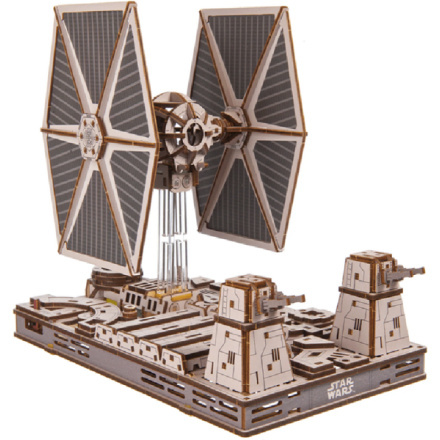 Ugears 3D dřevěná mechanická skládačka Star Wars Stíhačka TIE