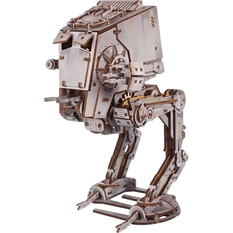 Ugears 3D dřevěná mechanická skládačka AT-ST kráčedlo