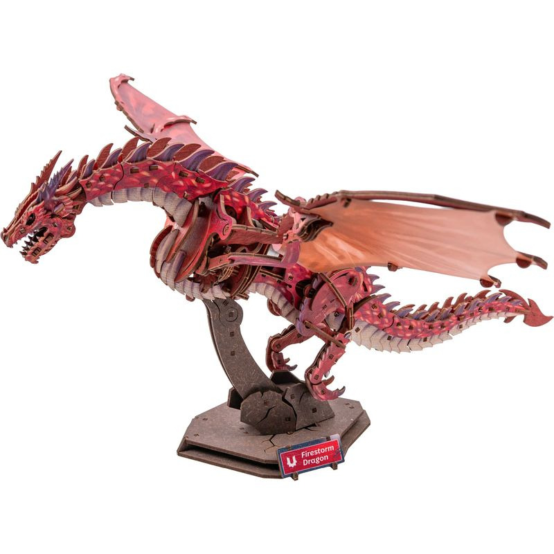 3D mechanický model - Drak Ohnivá bouře Firestorm (Ugears)