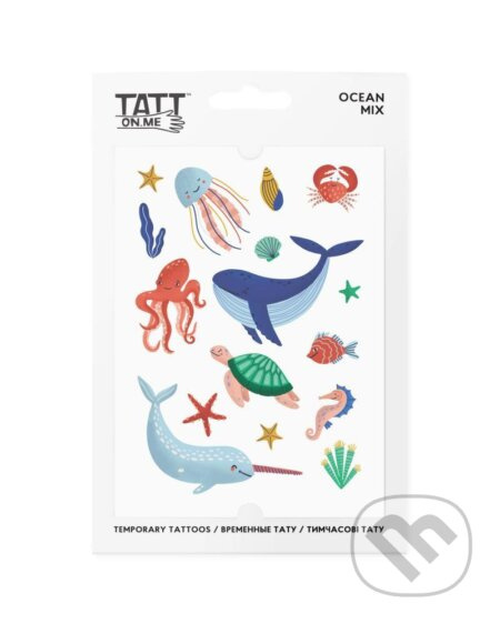 TATTonMe Vodeodolné dočasné tetovačky pre deti Oceán mix