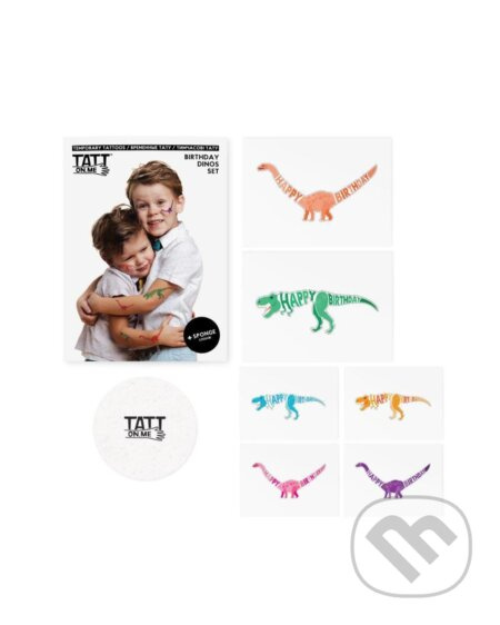 TATTonMe Tetovačky pre deti Dinosaury narodeninová sada