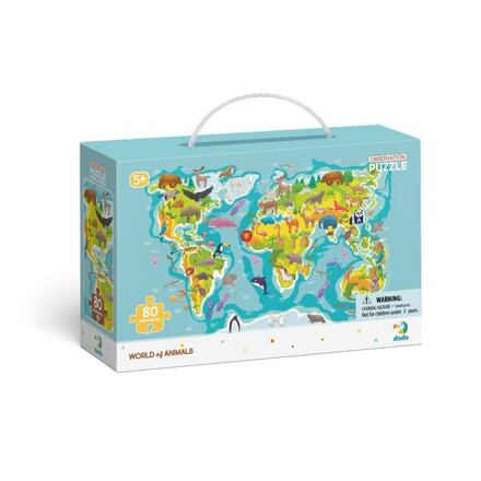 DoDo s hledáním obrázků Mapa světa 80 dílků