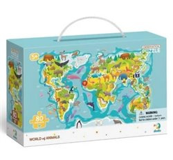 DoDo s hledáním obrázků Mapa světa 80 dílků