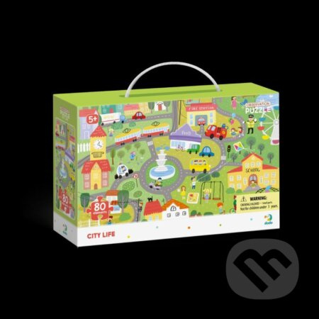 Puzzle s hledáním obrázků Život v městě 80 dílků