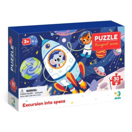 DODO Puzzle Doprava: Výlet do vesmíru 30 dílků