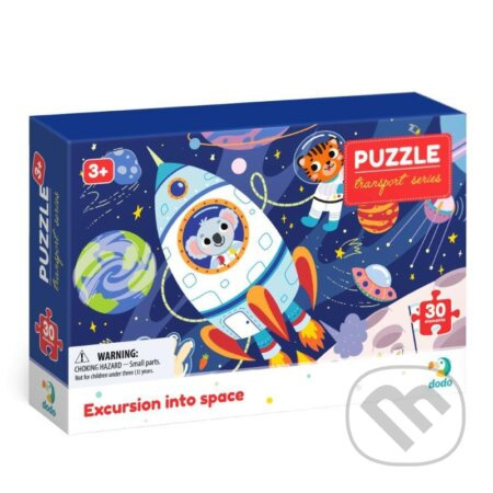 DODO Puzzle Doprava: Výlet do vesmíru 30 dílků