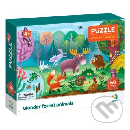 DODO Puzzle Zvířata: Podivuhodná lesní zvířata 60 dílků