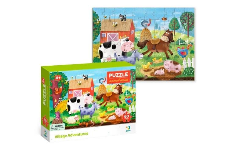 DODO Puzzle Zvířata: Dobrodružství na venkově 60 dílků