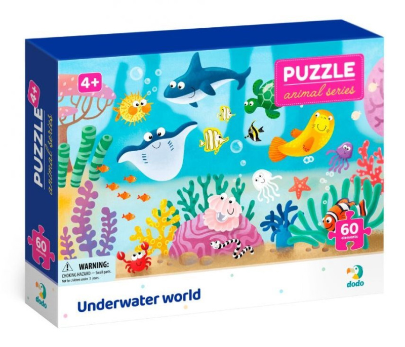 DODO Puzzle Zvířata: Podvodní svět 60 dílků