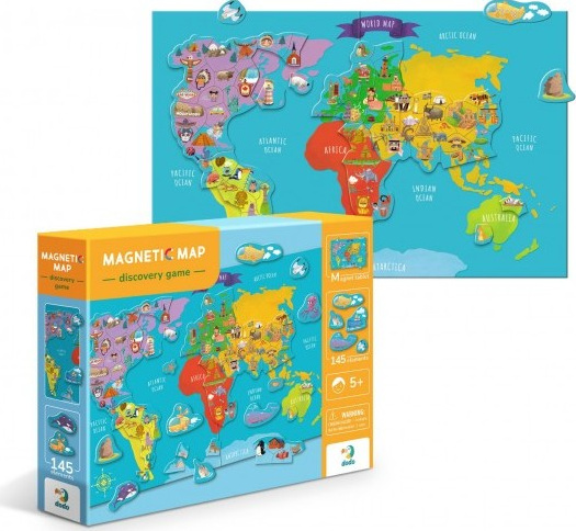 Magnetická hra Mapa světa