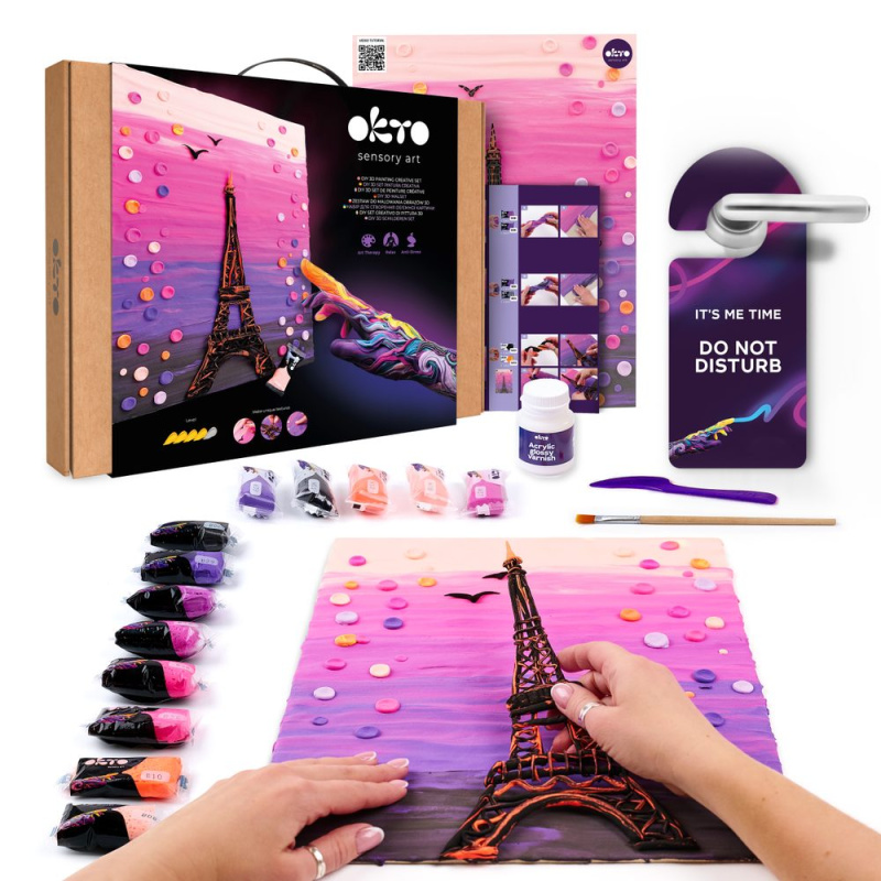 Okto výtvarný set malování hmotou Paris 30 × 40 cm