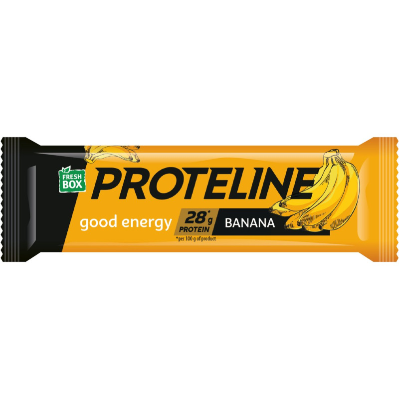 FreshBox proteline tyčinka banán /24/ 40g (UKR)