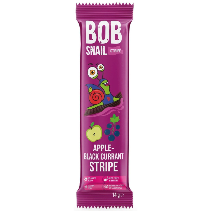 ŠNEK BOB Ovocný plátek jablko-černý rybíz 14 g