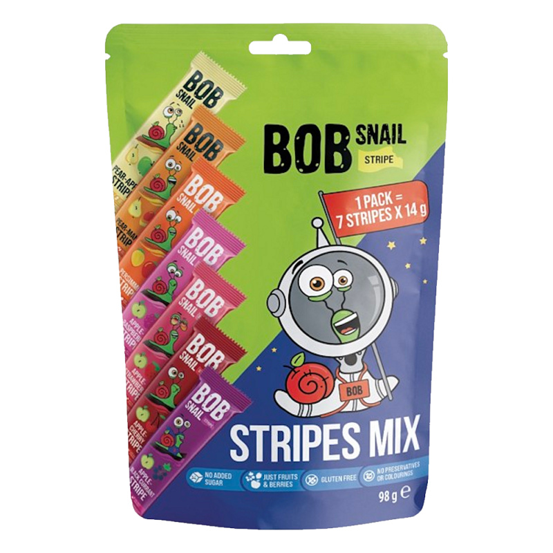 Šnek Bob Ovocné plátky mix 7×14 g