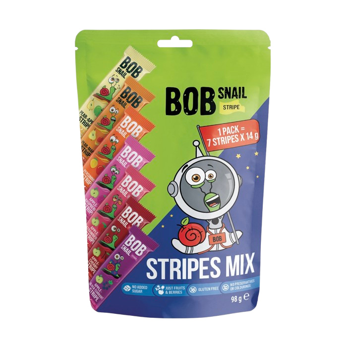 Šnek Bob Ovocné plátky mix 7×14 g