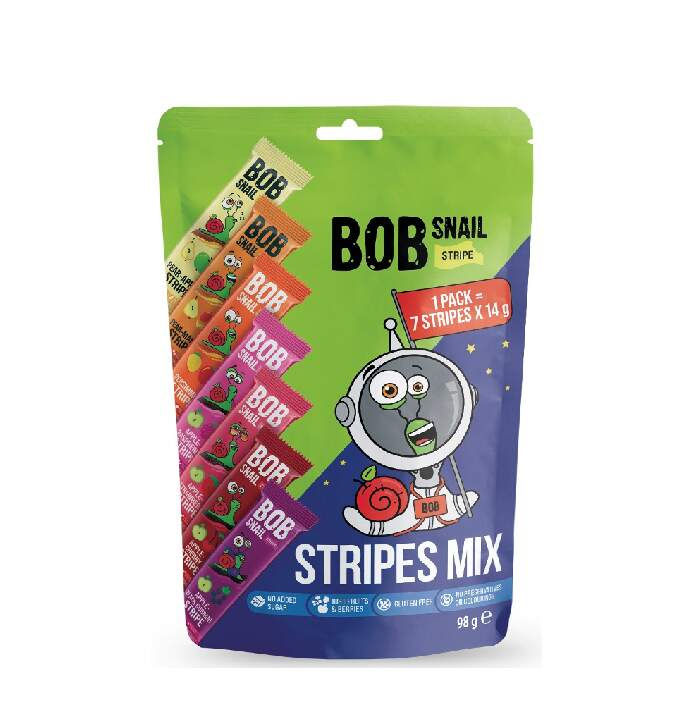 Šnek Bob Ovocné plátky mix 7×14 g