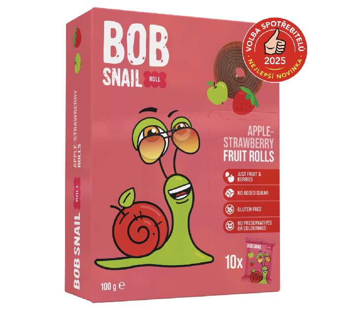 ŠNEK BOB jablečno-jahodové rolky 100 g