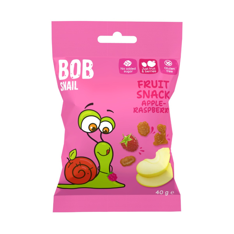 ŠNEK BOB Ovocný snack jablko-malina 40 g