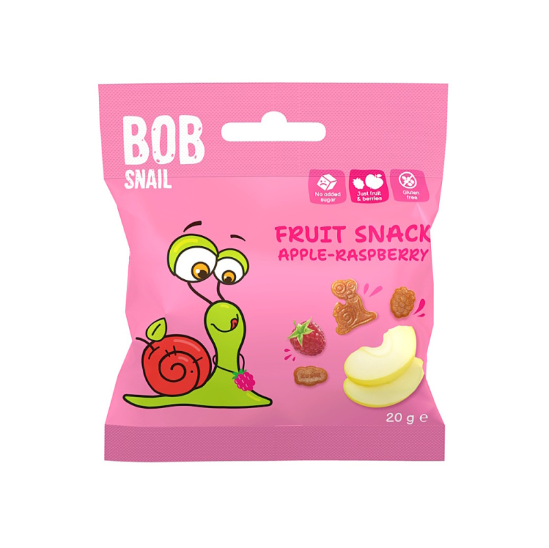 Šnek Bob Ovocný snack jablko–malina