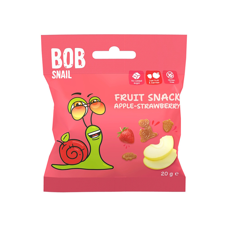 Šnek Bob Ovocný snack jablko–jahoda