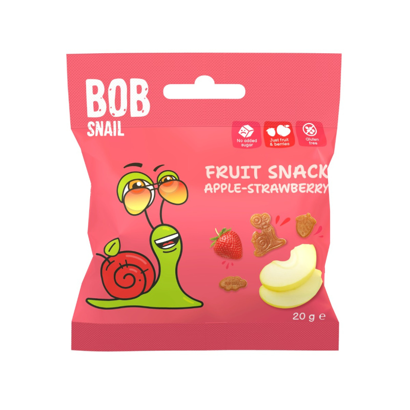 Šnek Bob Ovocný snack jablko–jahoda