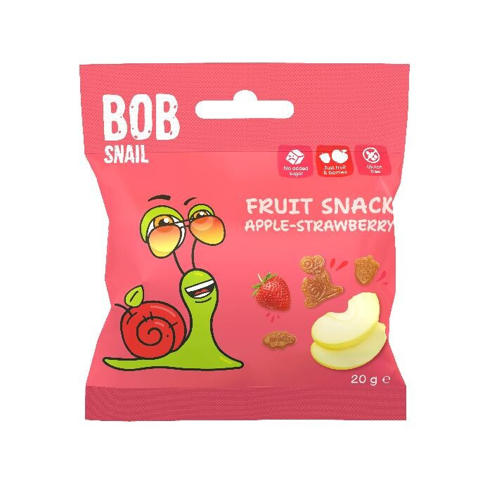 Šnek Bob Ovocný snack jablko–jahoda