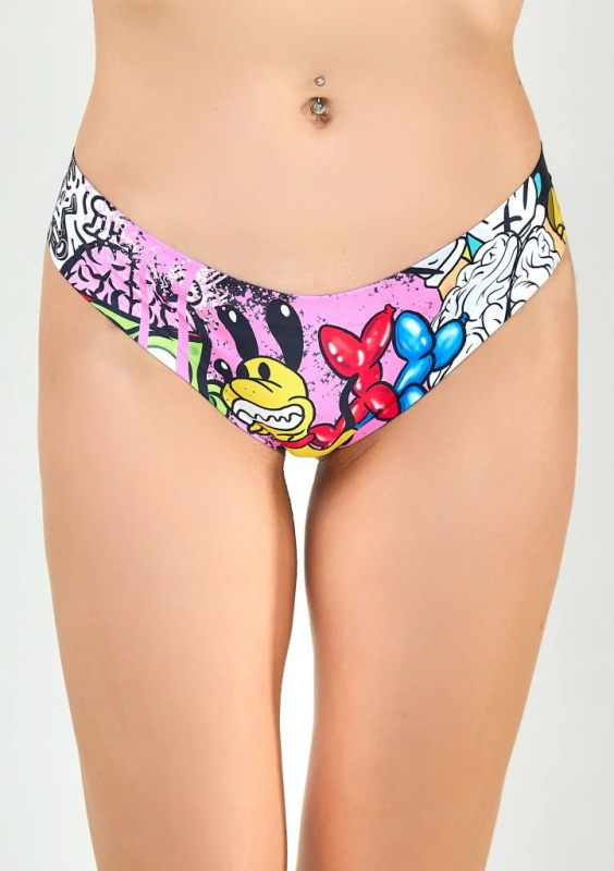 Dámské brazilky Meméme SICILY LEMON Barva: Vícebarevná, Velikost: XL