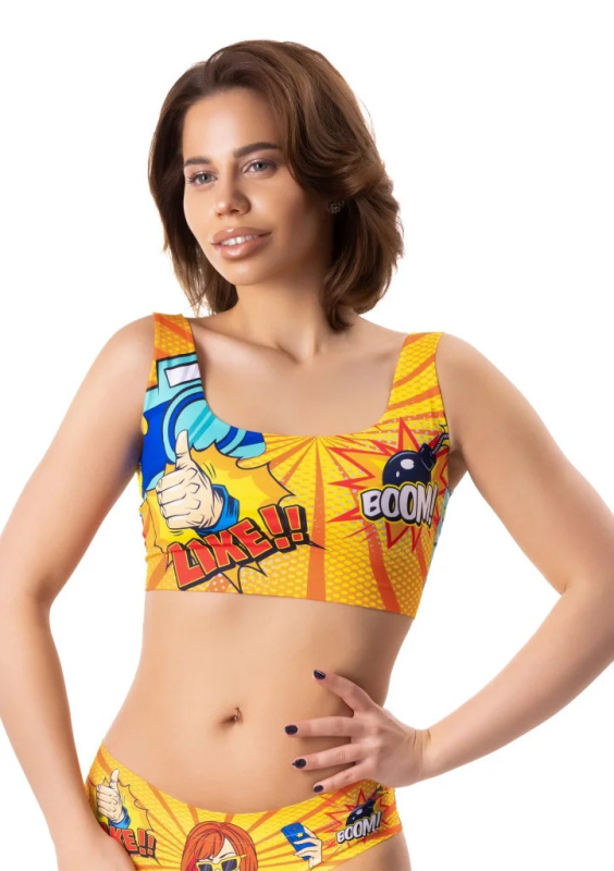 Dámský crop top MEMÉME Like Barva: Vícebarevná, Velikost: L