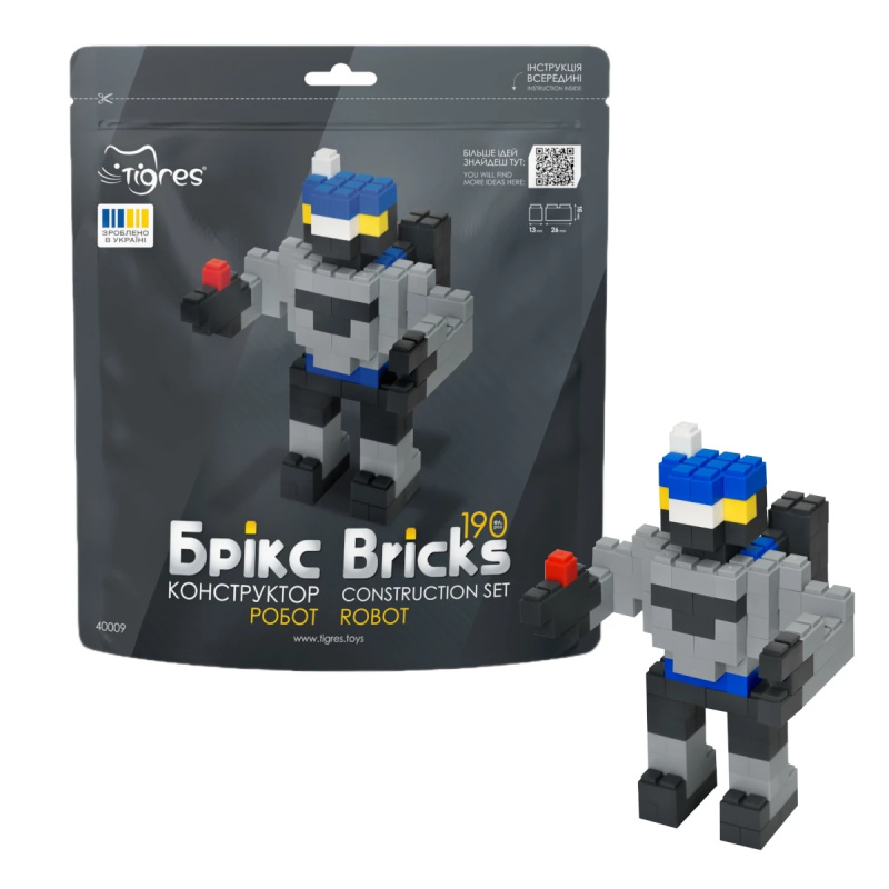 Stavebnice Bricks robot – 190 dílků