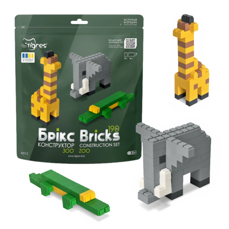 Stavebnice Bricks zoo – 190 dílků