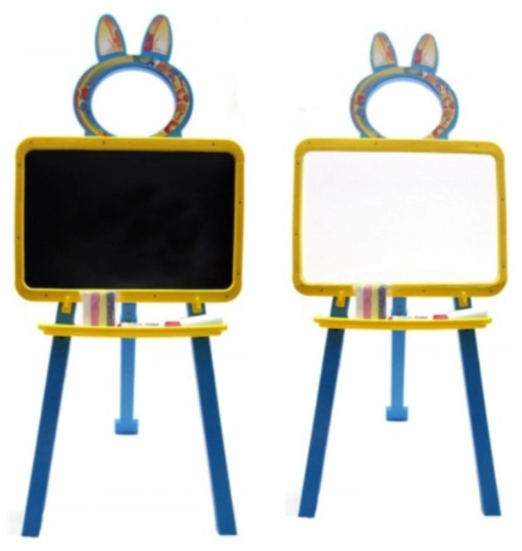 DOLONI Oboustranná magnetická tabule žlutomodrá 142557, (35 x 48 x 7 cm)
