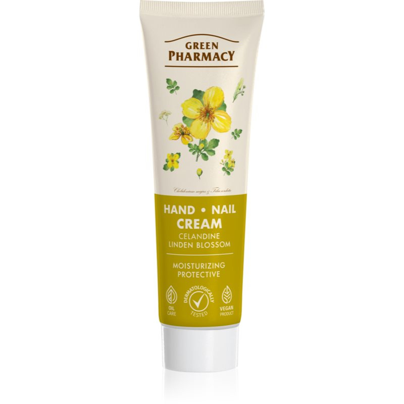 Green Pharmacy Celandine & Linden krém na ruce a nehty 100 ml