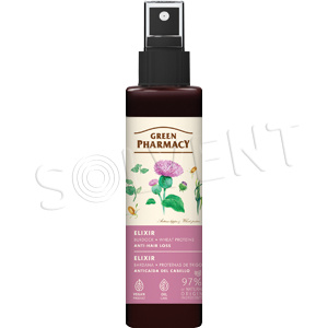 Green Pharmacy Burdock & Wheat proteins Elixir bezoplachová vlasová péče proti vypadávání vlasů 150 ml