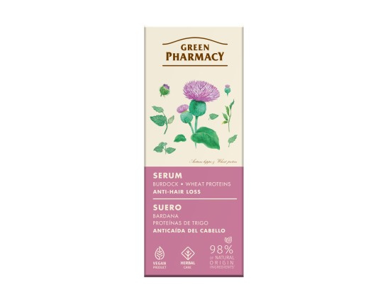 Green Pharmacy Burdock & Wheat proteins Care Serum sérum proti vypadávání vlasů 100 ml