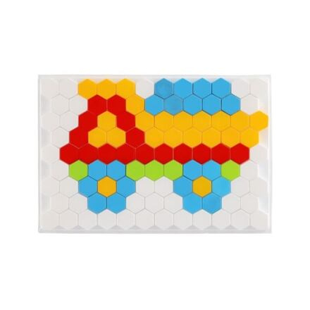 Teddies Mozaika klobouček 2,5cm hladká plast 34x24x4cm