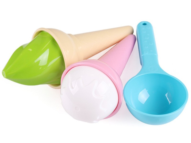 Teddies Formičky Bábovky na písek zmrzlina 3 ks