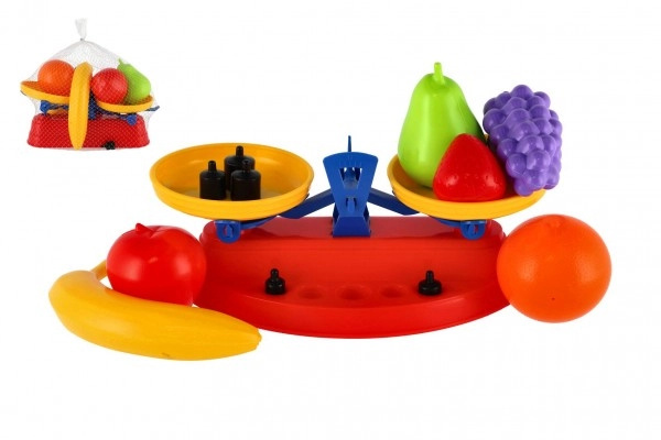 Ovoce 7ks s kuchyňskou váhou