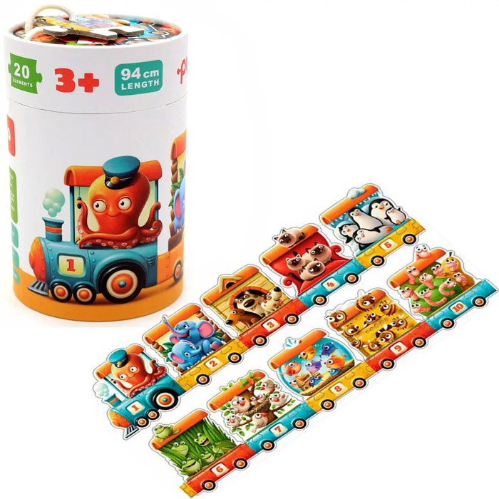 Puzzlika 13050 Vlak 94 cm  - naučné puzzle 20 dílků