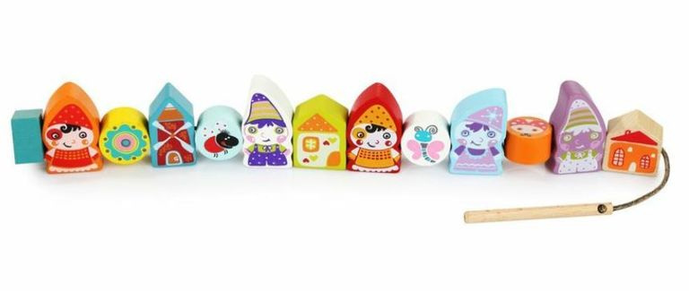 CUBIKA Baby Trpaslíci navlékací set 12 dílků