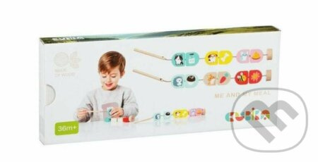 CUBIKA Co jíme navlékací set 14 ch dílů