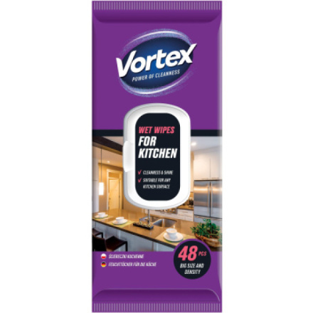 Vortex Vlhčené čisticí ubrousky do kuchyně 48 ks