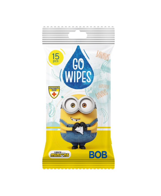 GoWipes Wet Wipes For Whole Family vlhčené čisticí ubrousky na ruce 15 ks