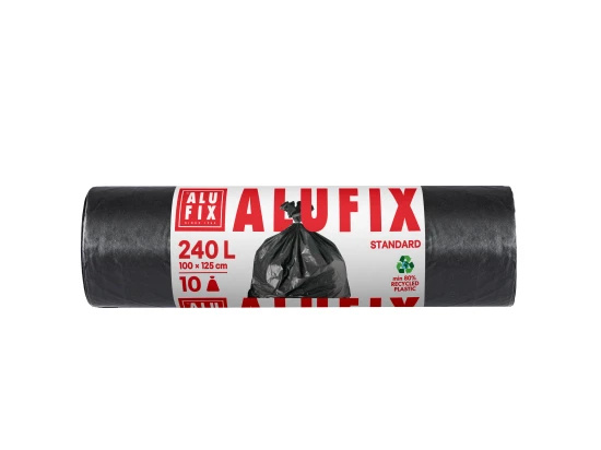 Alufix Pytle na odpadky černé, 240 l, 100×125cm