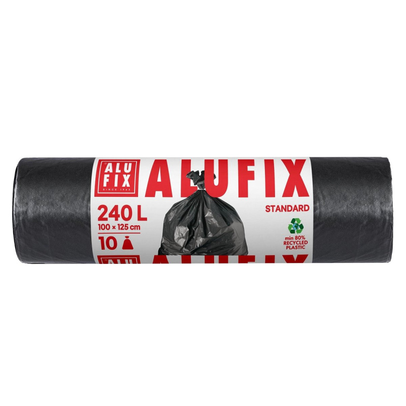 Alufix Pytle na odpadky černé, 240 l, 100×125cm