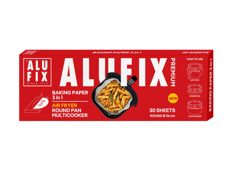 Alufix Papír na pečení 3v1 36 cm kulatý archy 30 ks