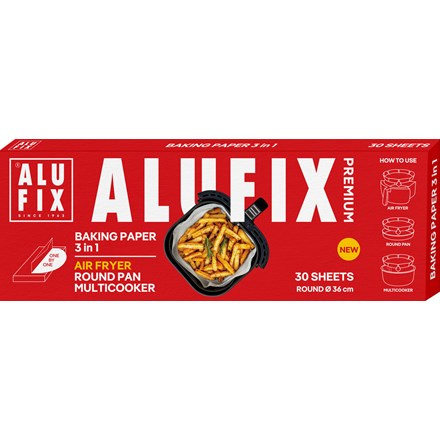 Alufix Papír na pečení 3v1 36 cm kulatý archy 30 ks