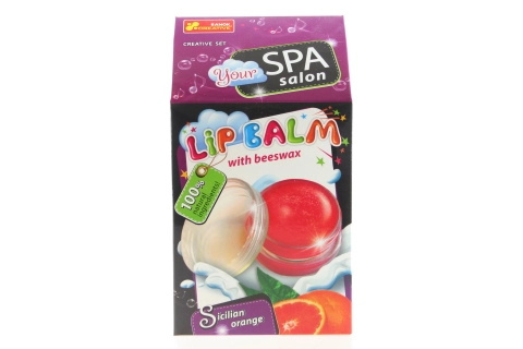 Lamps Výroba balzámu na rty se včelím voskem Pomeranč